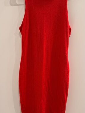 Shinestar Red Sleeveless Tank Dress